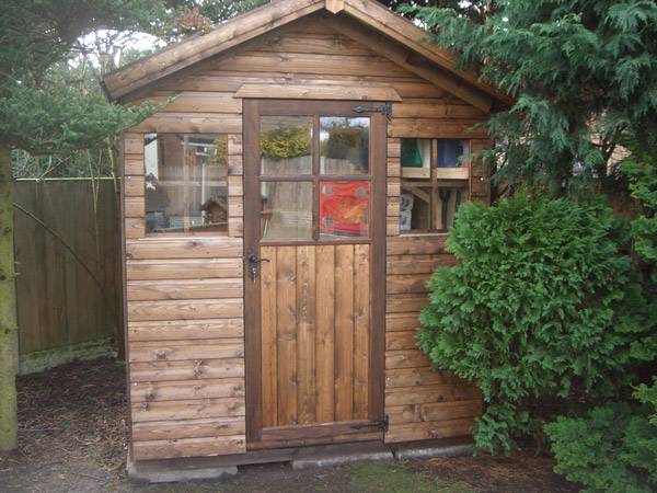 Garden Shed Made From Doors
