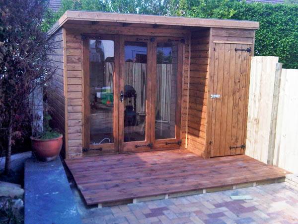 ... Summerhouse with Storage Combined Made By West Lancs Sheds